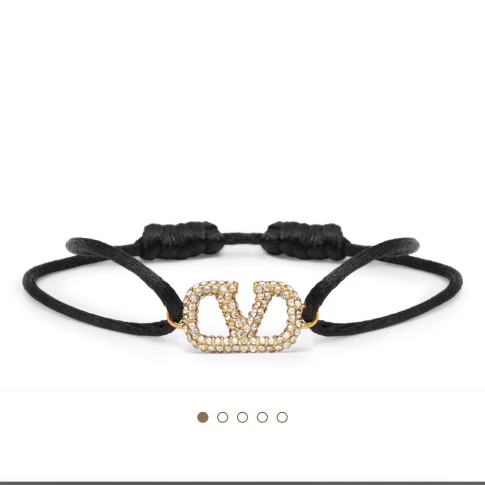 Valentino VLogo Signature crystal-embellished bracelet